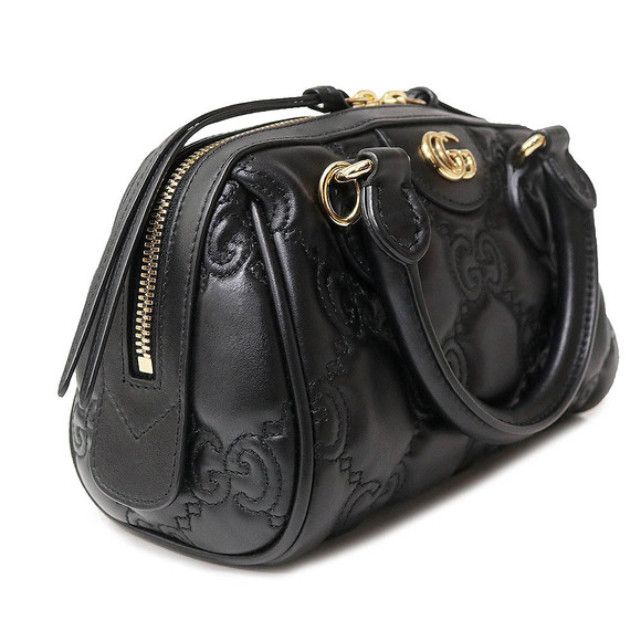 Gucci GG Matelasse Leather Bag Chain Crossbody Handbag Black - Picture 4 of 9